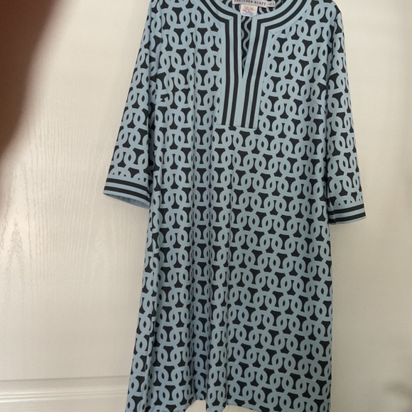 Gretchen Scott Split Neck Loop-De-Lu Dress - Picture 2 of 4